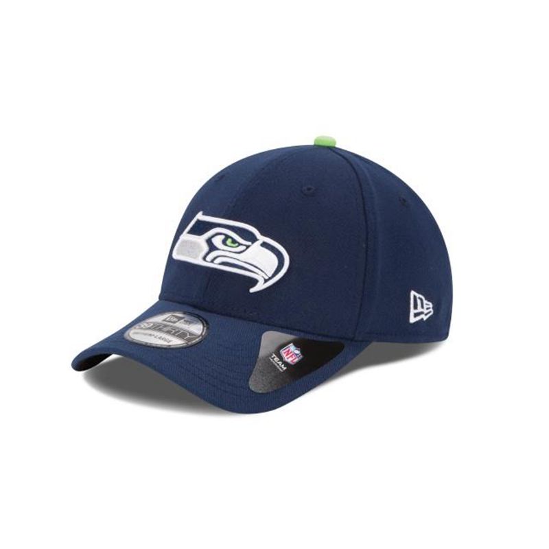 NFL Seattle Seahawks Team Classic 39Thirty Stretch Fit (FRY5976) - Blue New Era Caps